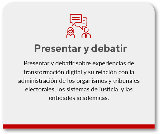 Objetivo presentar y debatir
